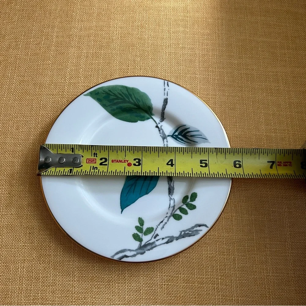 Kate Spade Lenox Birch Way Saucer plate dish blue green white